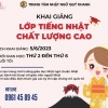 Thông báo khai giảng lớp tiếng Nhật chất lượng cao