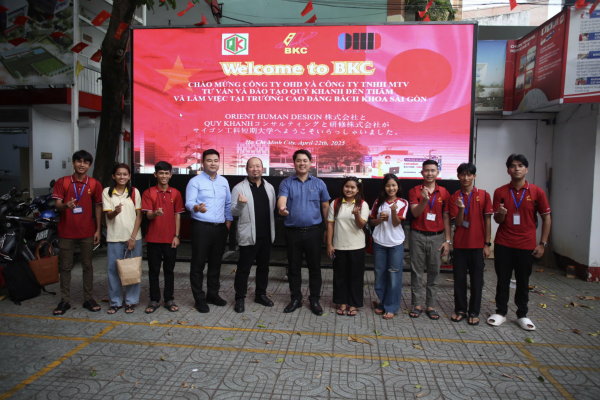 QK GROUP & HIỆP HỘI ORIENT HUMAN DESIGN INC (OHD) THĂM VÀ LÀM VIỆC VỚI TRƯỜNG CAO ĐẲNG BÁCH KHOA SÀI GÒN
